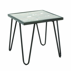 Konferenční stolek Leo, 50 cm, antracitová