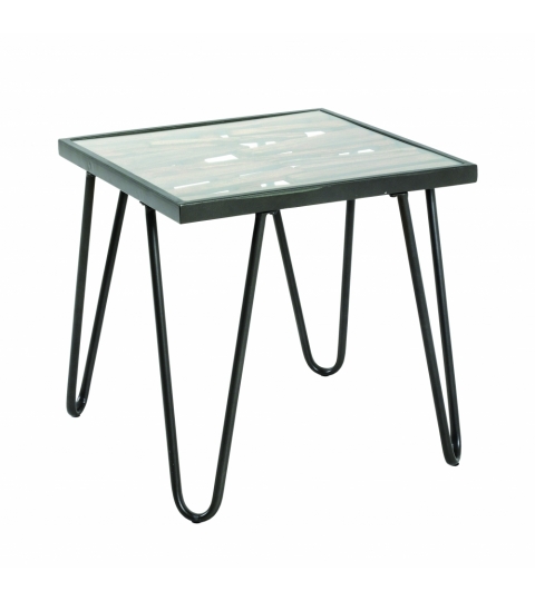Konferenční stolek Leo, 50 cm, antracitová