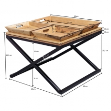 Konferenční stolek Lesi, 60 cm, akát - 4