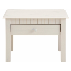 Konferenční stolek Linde, 60 cm, bílá