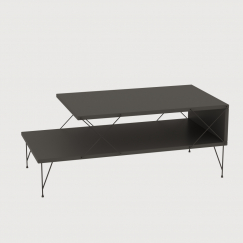 Konferenční stolek Loire, 100 cm, šedá
