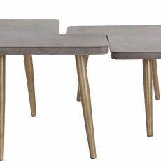 Konferenční stolek Loup (SADA 2 ks), 80 cm, beton - 3