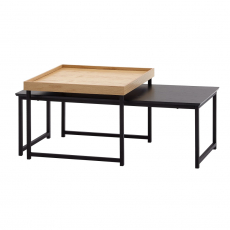 Konferenční stolek Love (SADA 2 ks), 110 cm, černá - 7