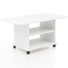 Konferenční stolek Luja, 95 cm, bílá - 9