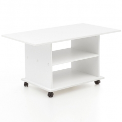 Konferenční stolek Luja, 95 cm, bílá
