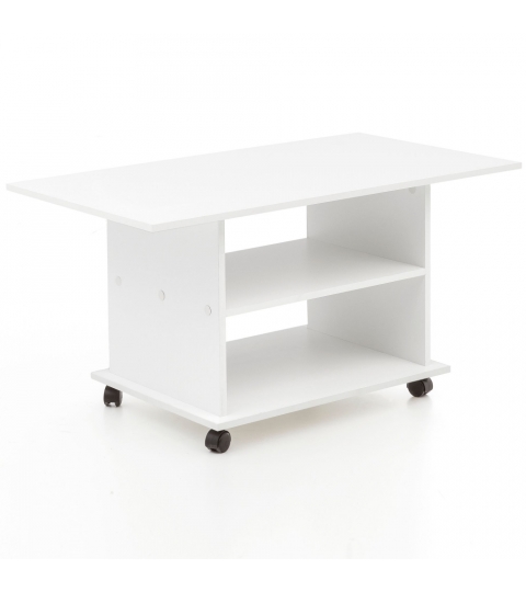 Konferenční stolek Luja, 95 cm, bílá