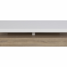 Konferenční stolek Malakit, 117 cm, bílá - 2