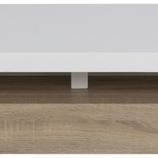 Konferenční stolek Malakit, 117 cm, bílá - 4