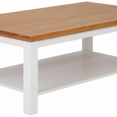 Konferenční stolek Meliss, 120 cm, bílá / borovice - 1
