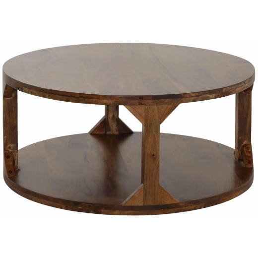 Konferenční stolek Misa, 90 cm, masivní mango - 1