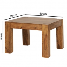 Konferenční stolek Mumbai I, 60 cm, masiv Sheesham - 3