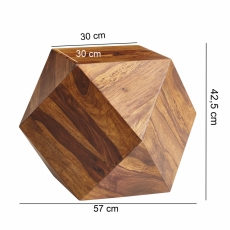 Konferenční stolek Nagra, 57 cm, masiv sheesham - 3