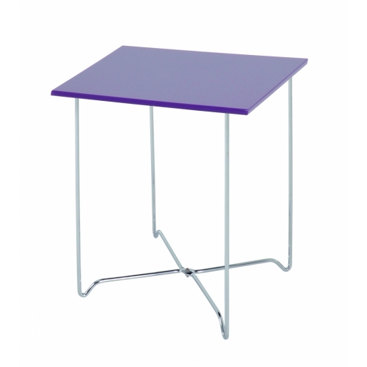 Konferenční stolek Nash, 51 cm, fialová - 1