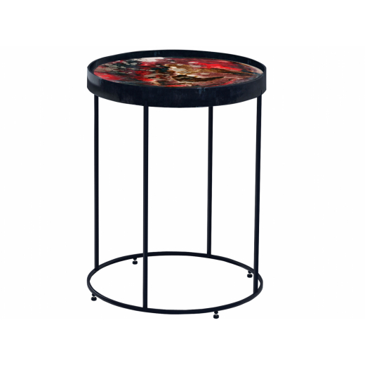 Konferenční stolek Newman, 47 cm, červená - 1
