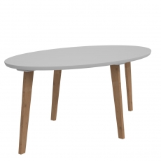 Konferenční stolek Norse oválný, 115 cm, šedá - 1