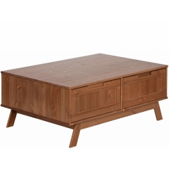 Konferenční stolek Ohaia, 100 cm, hnědá