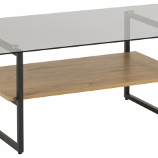 Konferenční stolek Okaya, 110 cm, šedá - 1