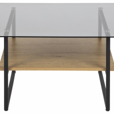 Konferenční stolek Okaya, 80 cm, dub - 2