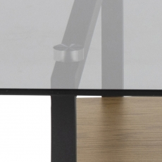 Konferenční stolek Okaya, 80 cm, dub - 6