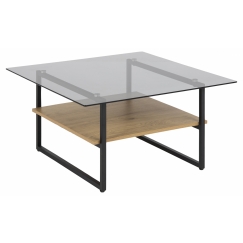 Konferenční stolek Okaya, 80 cm, dub