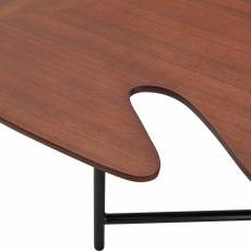 Konferenční stolek Olien (SADA 2ks), 120 cm, tmavě hnědá - 4