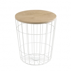 Konferenční stolek Pavola, 34 cm, bílá - 1