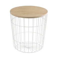 Konferenční stolek Pavola, 39 cm, bílá - 1