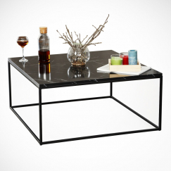 Konferenční stolek Poly, 75 cm, černá