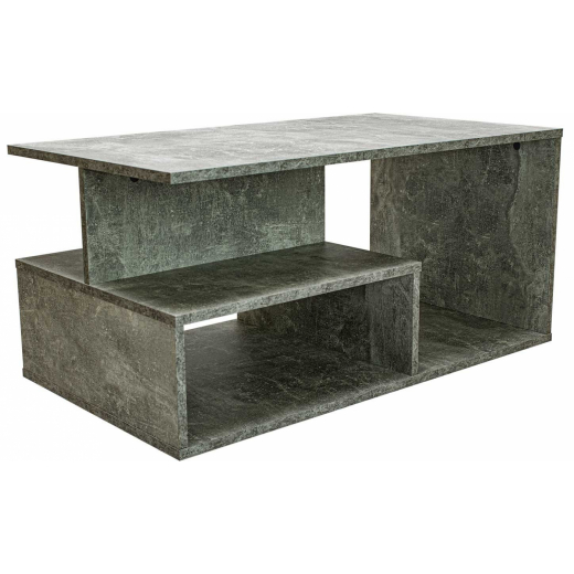 Konferenční stolek Prima, 90 cm, tmavý beton - 1