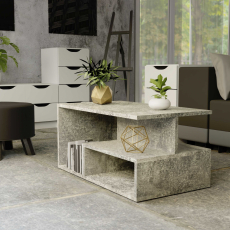 Konferenční stolek Prima, 90 cm, tmavý beton - 2