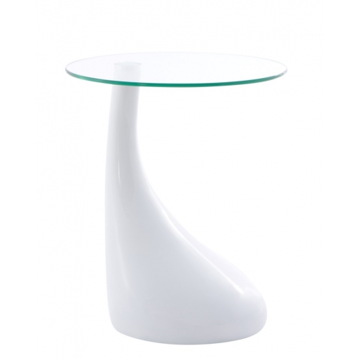 Konferenční stolek Rive, 45 cm, bílá - 1