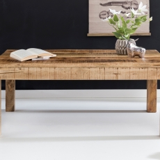 Konferenční stolek Rustica, 110 cm, mangové dřevo - 4