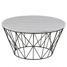 Konferenční stolek s mramorovou deskou Gone, 80 cm - 1
