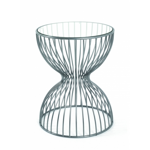 Konferenční stolek Sandglass, 55 cm, šedá - 1