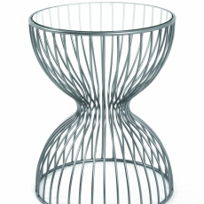 Konferenční stolek Sandglass, 55 cm, šedá - 1