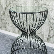 Konferenční stolek Sandglass, 55 cm, šedá - 2