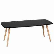Konferenční stolek Scanio, 110 cm, černá/buk - 5