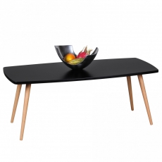 Konferenční stolek Scanio, 110 cm, černá/buk - 1