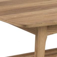 Konferenční stolek se zásuvkou Emina, 130 cm, dub - 5