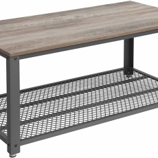 Konferenční stolek Shaggy, 106 cm, šedá / černá - 3