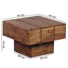 Konferenční stolek Sira, 44 cm, masiv Sheesham - 2