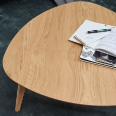 Konferenční stolek Skara, 80 cm, dub - 5