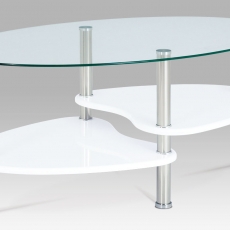 Konferenční stolek skleněný Boris, 100 cm - 1