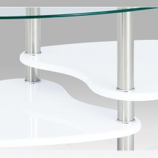 Konferenční stolek skleněný Boris, 100 cm - 2