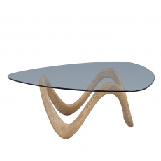 Konferenční stolek skleněný Donata, 106 cm - 1