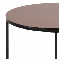 Konferenční stolek skleněný Gira, 80 cm - 3