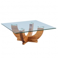 Konferenční stolek skleněný Leon, 85 cm - 1