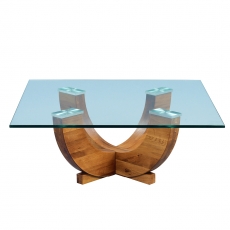 Konferenční stolek skleněný Leon, 85 cm - 2