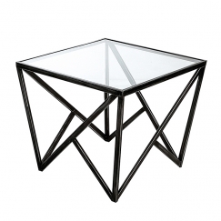 Konferenční stolek skleněný Loft nízký, 60 cm