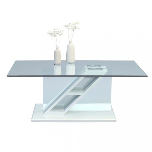 Konferenční stolek skleněný Marvin, 110 cm - 1